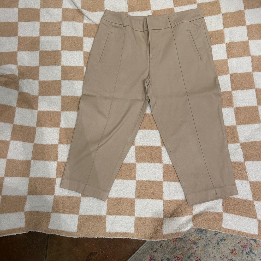 Tan Capri Pants